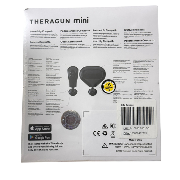 New, Sealed Therabody Theragun Mini Percussive Therapy Device, Travel - Picture 2 of 5